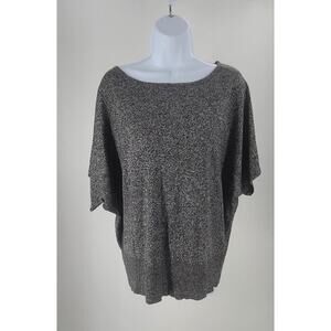 The Limited womens black/gray dolman sleeve wool blend Size XL Office minimalist